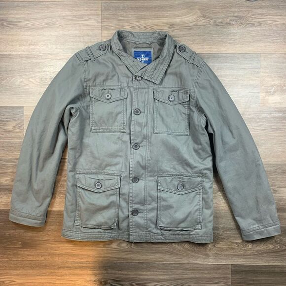 Old Navy Green Army Jacket Men’s Size Large - Picture 1 of 6